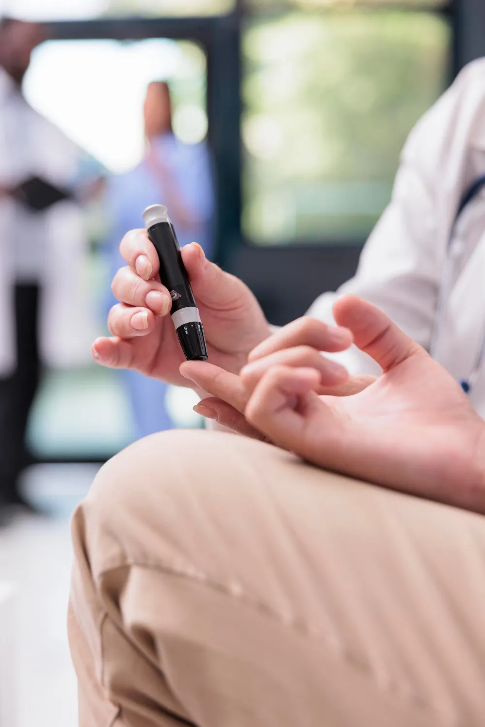 Certified Diabetes Educator consulting with patient at Flanders Pharmacy